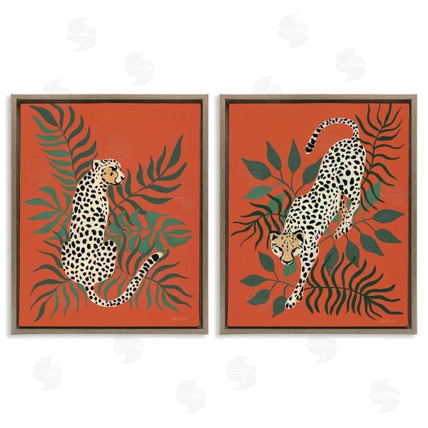 Stupell Industries Yvette St. Amant | Sitting Cheetah Prowling Jungle Wall Art