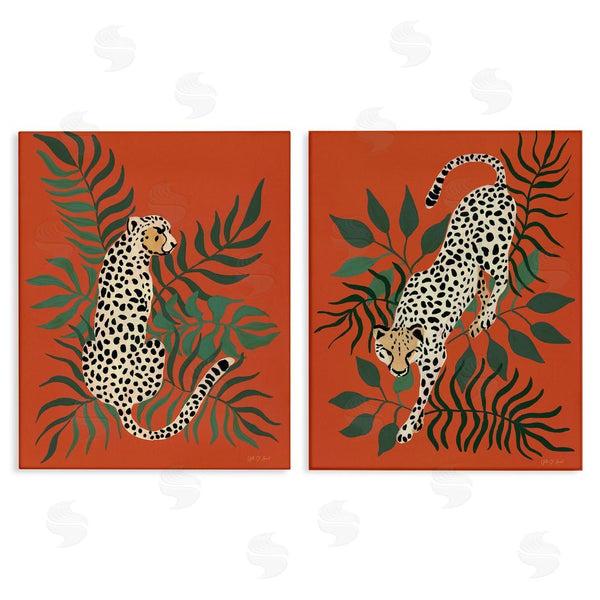stupell industries Yvette St. Amant | Sitting Cheetah Prowling Jungle Wall Art