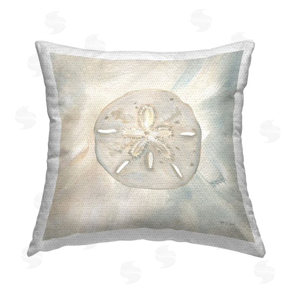 Stupell Industries Yvette St. Amant | Soft Sand Dollar Printed Throw Pillow