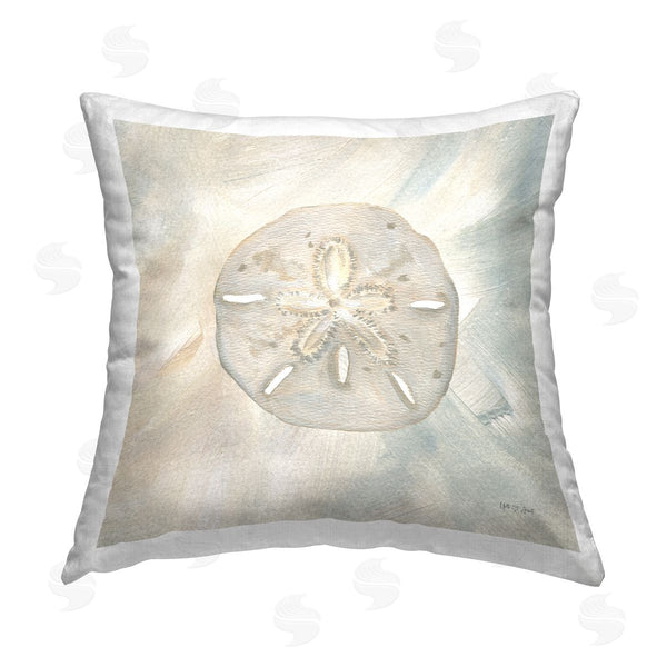 stupell industries Yvette St. Amant | Soft Sand Dollar Printed Throw Pillow