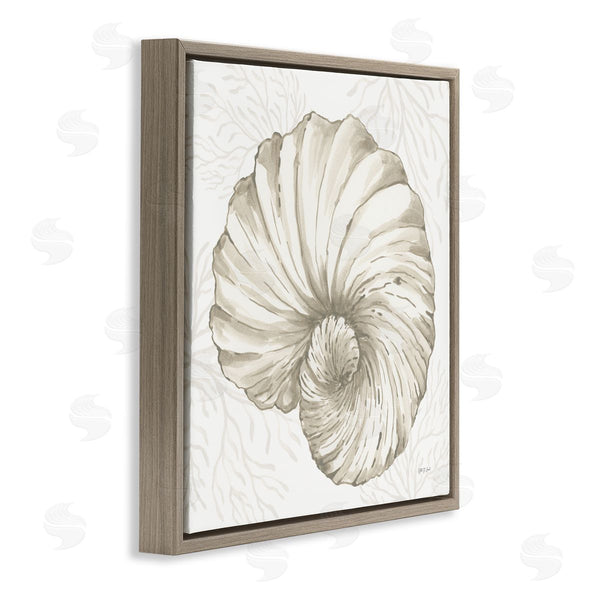 Stupell Industries Yvette St. Amant | Spiral Shell & Neutral Coral