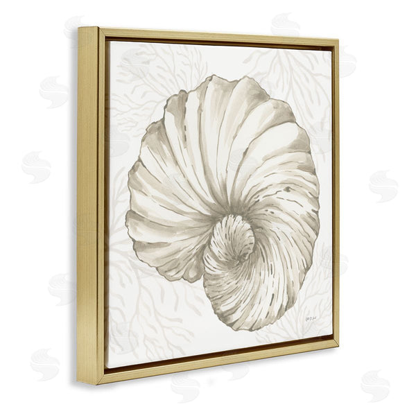 Stupell Industries Yvette St. Amant | Spiral Shell & Neutral Coral