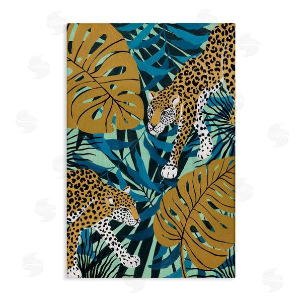 stupell industries Yvette St. Amant | Stalking Cheetahs with Leaves