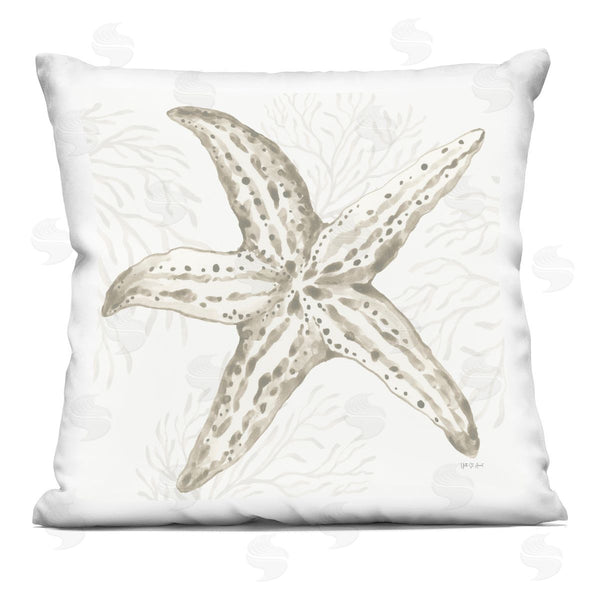 stupell industries Yvette St. Amant | Starfish & Neutral Coral Printed Throw Pillow