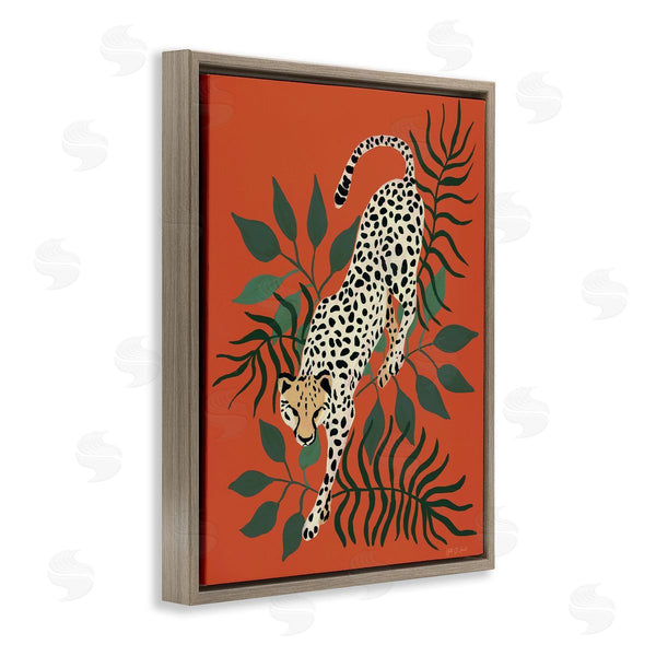Stupell Industries Yvette St. Amant | Stepping Cheetah And Leaves