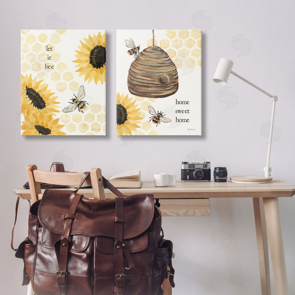Stupell Industries Yvette St. Amant | Sunflower Let It Bee Skep Wall Art