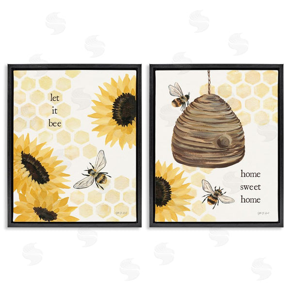 Stupell Industries Yvette St. Amant | Sunflower Let It Bee Skep Wall Art