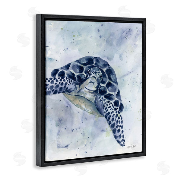 Stupell Industries Yvette St. Amant | Swimming Blue Turtle