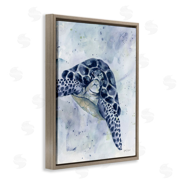 Stupell Industries Yvette St. Amant | Swimming Blue Turtle