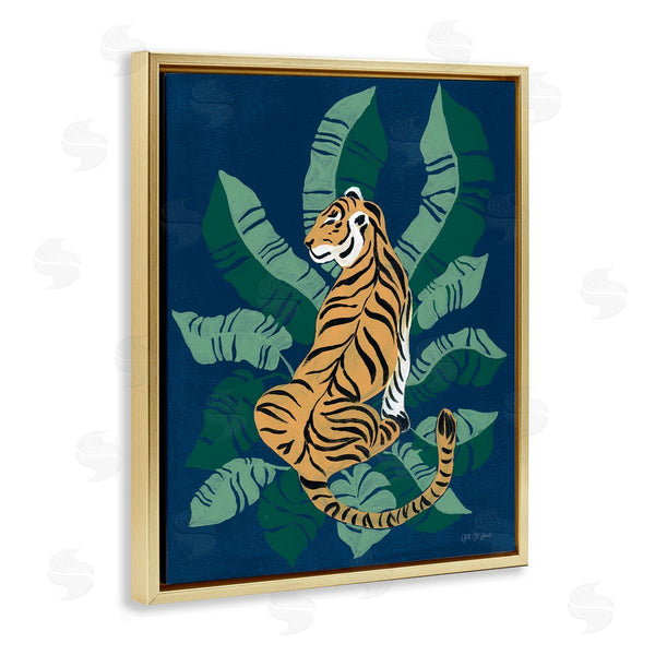 Stupell Industries Yvette St. Amant | Tiger Sitting Over Palms