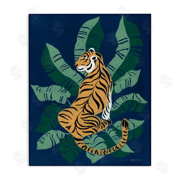 stupell industries Yvette St. Amant | Tiger Sitting over Palms