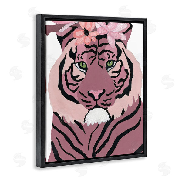 Stupell Industries Yvette St. Amant | Tiger With Pink Blooms Wall Art