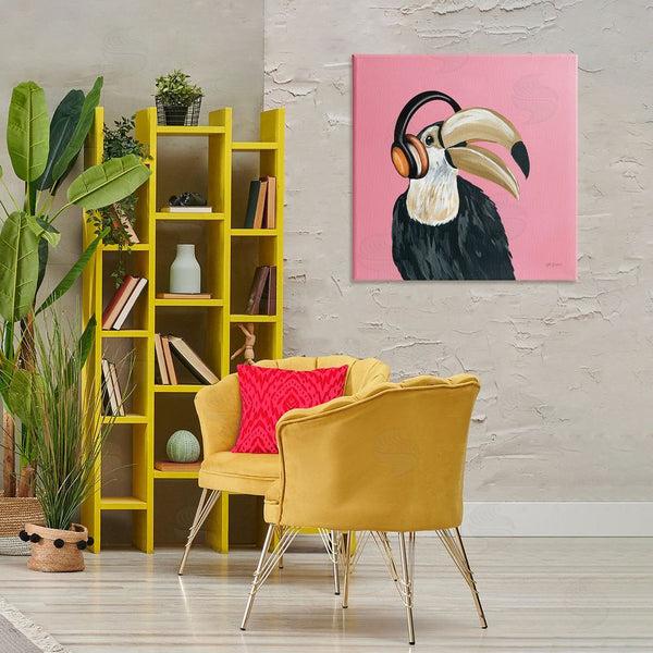 Stupell Industries Yvette St. Amant | Toucan With Headphones Wall Art