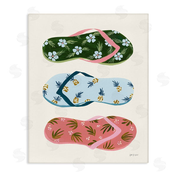 stupell industries Yvette St. Amant | Tropical Flip Flops