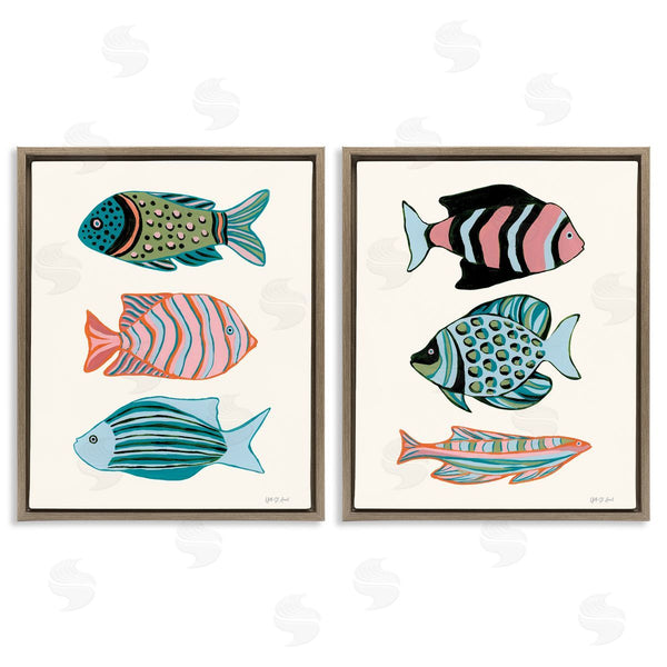 Stupell Industries Yvette St. Amant | Tropical Pastels Fish Wall Art
