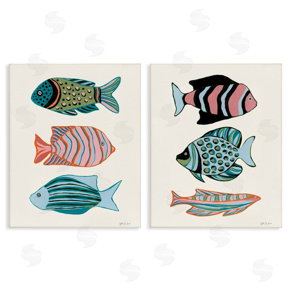 stupell industries Yvette St. Amant | Tropical Pastels Fish Wall Art