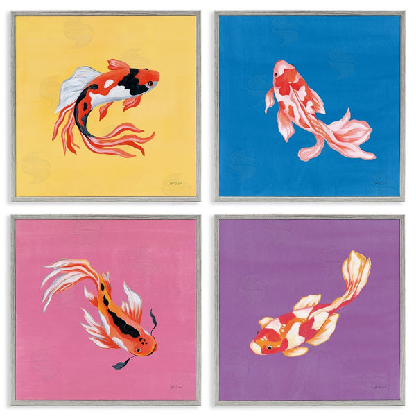 Stupell Industries Yvette St. Amant | Vibrant Colorful Koi Fish Wall Art