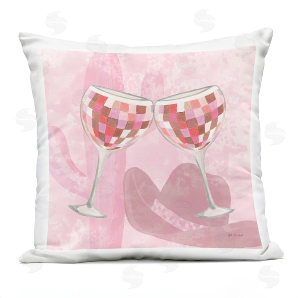 Stupell Industries Yvette St. Amant | Western Glam Cheers Glasses Printed Throw Pillow