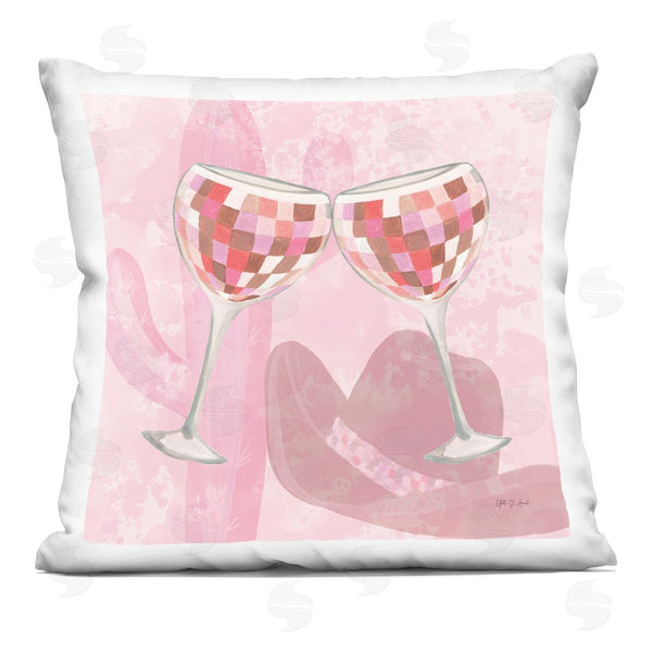 stupell industries Yvette St. Amant | Western Glam Cheers Glasses Printed Throw Pillow