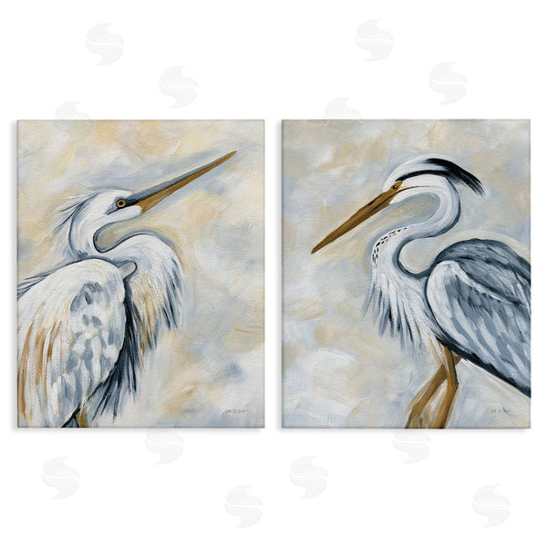 stupell industries Yvette St. Amant | White Egret Blue Heron Wall Art