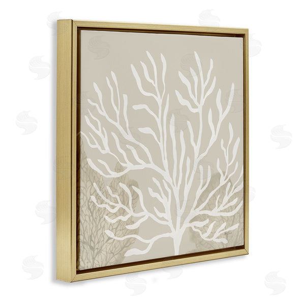 Stupell Industries Yvette St. Amant | Wide Coral Branches On Beige