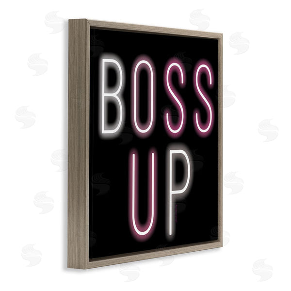 Stupell Industries Yvonne Coleman Burney | Boss Up Modern Phrase Wall Art