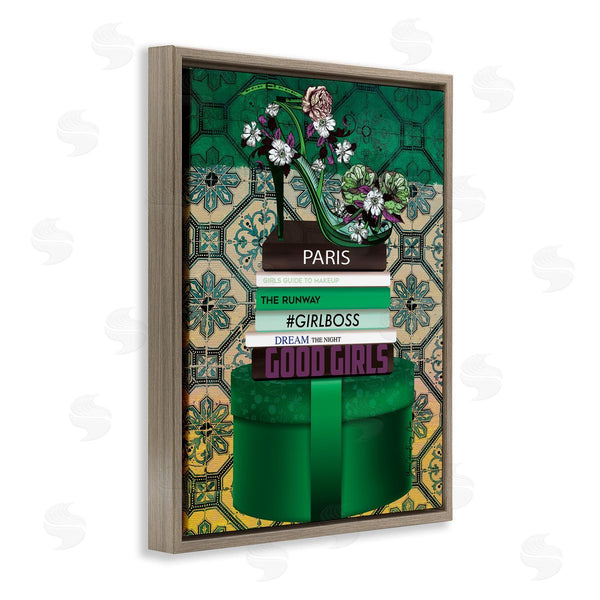 Stupell Industries Yvonne Coleman Burney | Green Fashion Books Wall Art