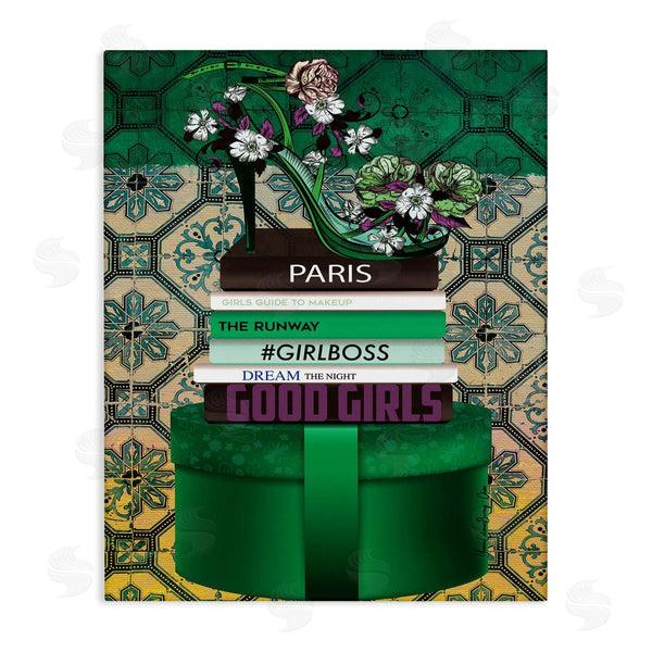 stupell industries Yvonne Coleman Burney | Green Fashion Books Wall Art