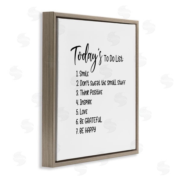 Stupell Industries Yvonne Coleman Burney | Uplifting To Do List Life Happiness Casual Typography Wall Art