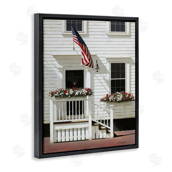 Stupell Industries Zhen-Huan Lu | Americana Town House Entrance