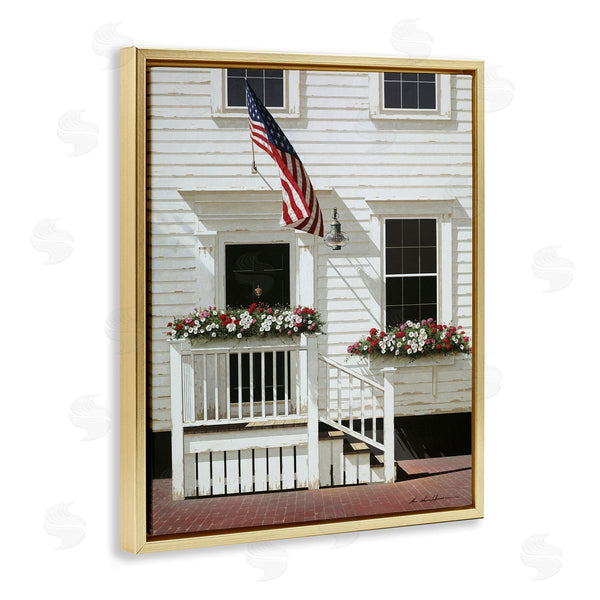 Stupell Industries Zhen-Huan Lu | Americana Town House Entrance