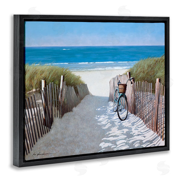 Stupell Industries Zhen-Huan Lu | Beach Pathway And Bicycle