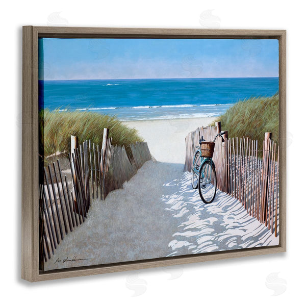 Stupell Industries Zhen-Huan Lu | Beach Pathway And Bicycle