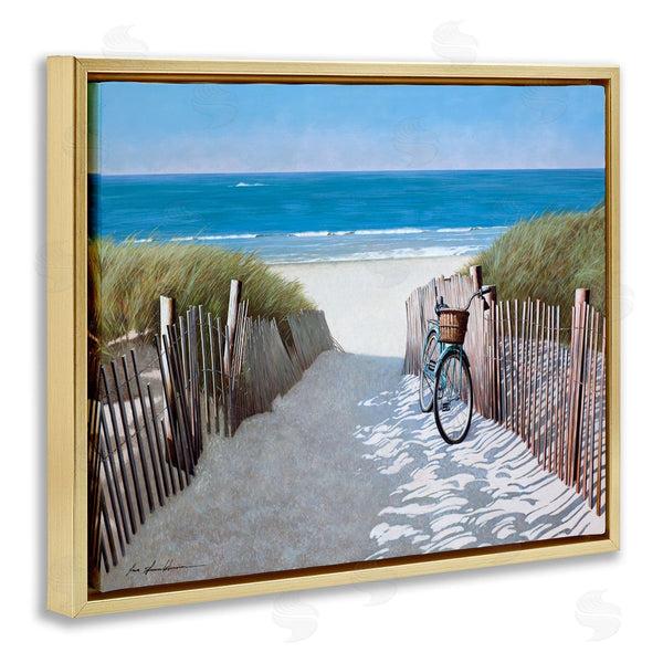 Stupell Industries Zhen-Huan Lu | Beach Pathway And Bicycle