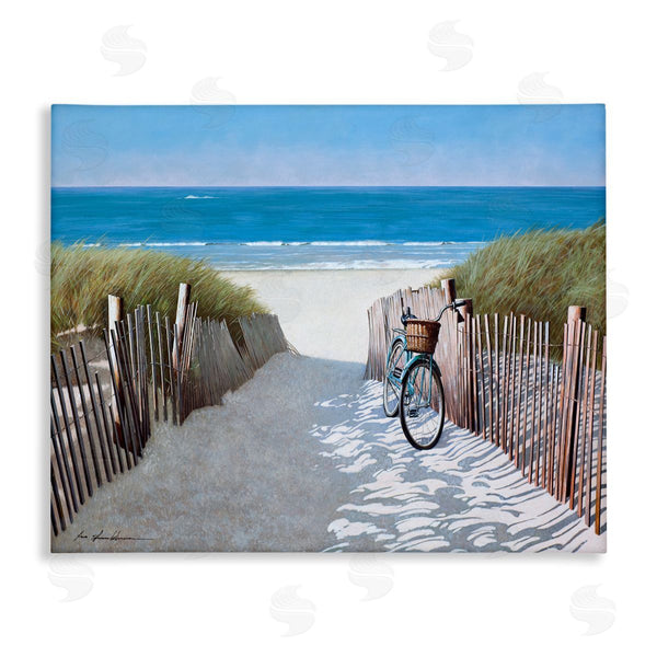 stupell industries Zhen-Huan Lu | Beach Pathway and Bicycle
