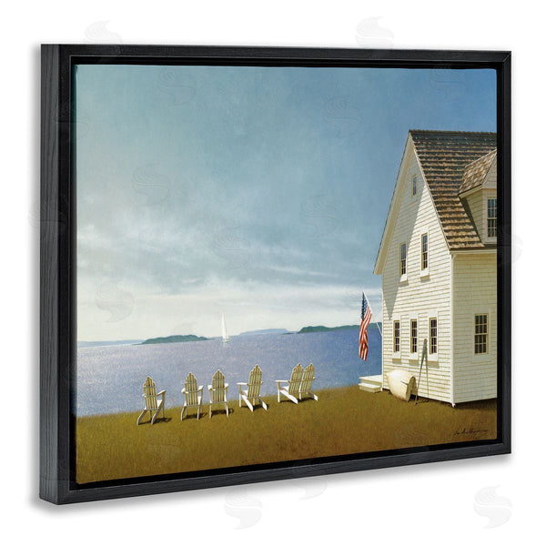 Stupell Industries Zhen-Huan Lu | Cape House On Coastal Edge