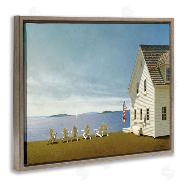 Stupell Industries Zhen-Huan Lu | Cape House On Coastal Edge