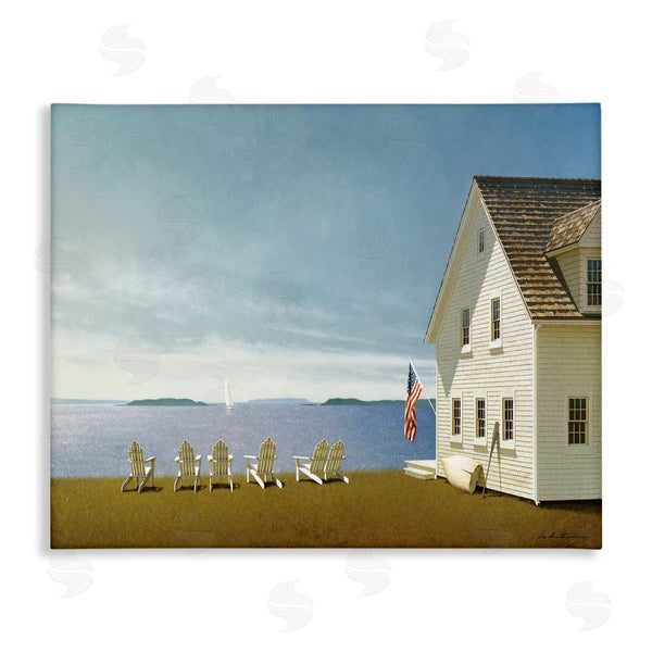 stupell industries Zhen-Huan Lu | Cape House on Coastal Edge