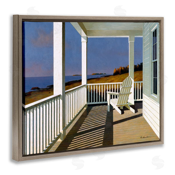 Stupell Industries Zhen-Huan Lu | Cottage Porch With Beach Chair