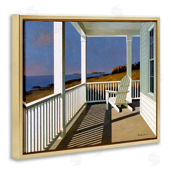 Stupell Industries Zhen-Huan Lu | Cottage Porch With Beach Chair