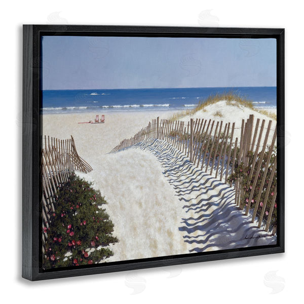 Stupell Industries Zhen-Huan Lu | Fenced Pathway To Beach