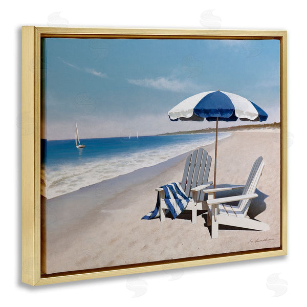 Stupell Industries Zhen-Huan Lu | Serene Coastal Hangout