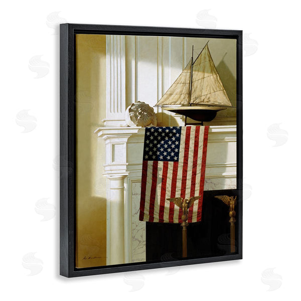 Stupell Industries Zhen-Huan Lu | US Nautical Mantle Still-Life