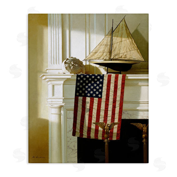 stupell industries Zhen-Huan Lu | US Nautical Mantle Still-Life