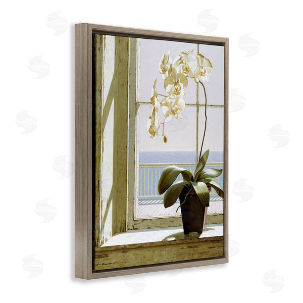 Stupell Industries Zhen-Huan Lu | White Orchid On Window Sill