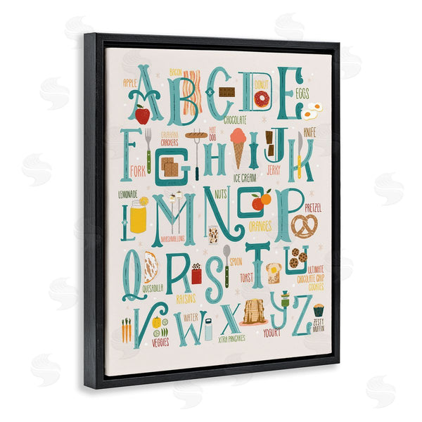 Stupell Industries Zirkus Design | Alphabet Of Foods Vintage Kitchen Letter Chart