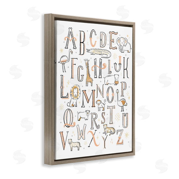 Stupell Industries Zirkus Design | Nursery Animal Alphabet Chart