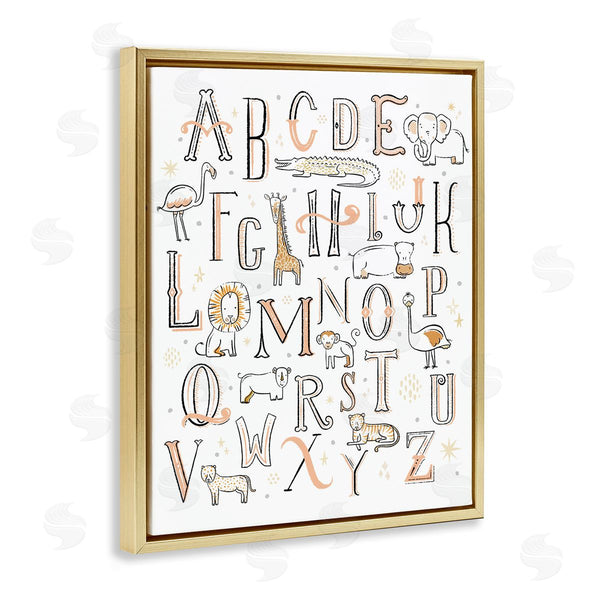 Stupell Industries Zirkus Design | Nursery Animal Alphabet Chart