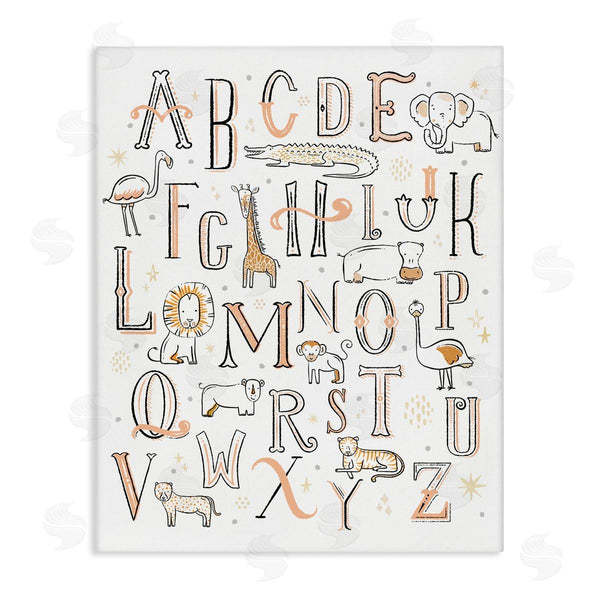 stupell industries Zirkus Design | Nursery Animal Alphabet Chart