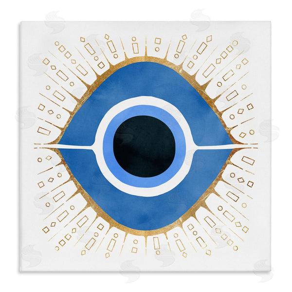 stupell industries Ziwei Li | Abstract Blue Evil Eye Symbol Wall Art